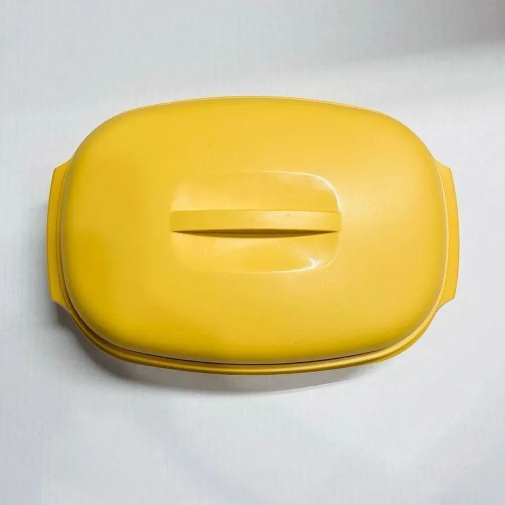 Vintage Tupperware Steamer In Harvest Gold 6 Cup